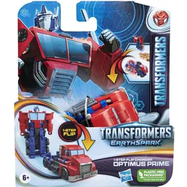 Hasbro Transformers EarthSpark 1-Step Flip Changer Optimus Prime, Action-Figur (10 cm), Roboterspielzeug, ab 6 Jahren