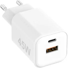 Fontastic USB Ultra Schnell-Reiselader Mini GaNto45 weiss