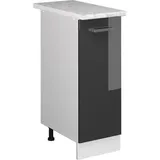 Vicco Apothekerschrank R-Line 30 x 0 x 0 cm Anthrazit Hochglanz/Weiß