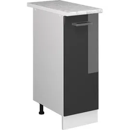 Vicco Apothekerschrank R-Line 30 x 0 x 0 cm Anthrazit Hochglanz/Weiß