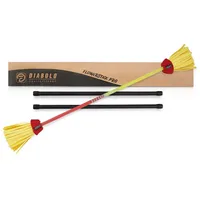 Diabolo Freizeitsport Flowerstick Pro (gelb-rot) – Profi-Flowerstick aus Fiberglas