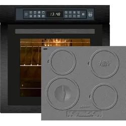 Kaiser Herd-Set EH 6306 RS Einbaubackofen + KCT 6705 I Herd  Induktions Kochfeld Autark 60cm