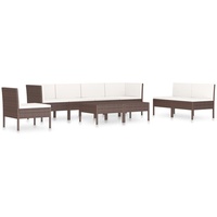 vidaXL Garten-Lounge-Set 9-tlg. braun 3056969