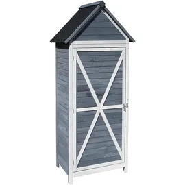 Wiltec Geräteschrank 0,77 x 0,53 m Grau