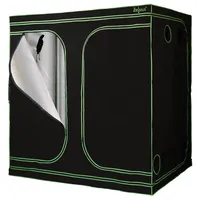 Zelsius Growzelt "MyHomeGrow" Grow tent | Indoor Growroom | schwarz grün | Growschrank Darkroom Pflanzenzelt Gewächshaus Zuchtzelt (240 x 120 x 200 cm)