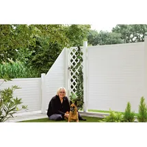 Tetzner & Jentzsch Sichtschutzzaun Lightline 180 x 180 cm weiß
