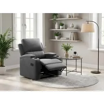 OTTO home Relaxsessel Napori Polyester 87 x 105 x 94 cm Schwarz mit Relaxfunktion