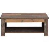 Forte Clif Couchtisch, Holzwerkstoff, Old Wood Vintage, 110 x 44,4 (max 66,3) x 65 (max 94,1) cm