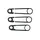 HEBIE Kettenschutz Chainglider Vorderteil für Shimano Nexus 5Gang 38 Zähne, 486-535 mm, schwarz