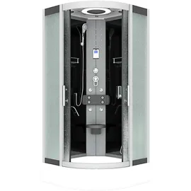 AcquaVapore Komplettdusche Duschkabine Fertigdusche Dusche D58-63M0-EC 100x100 cm mit 2K Scheiben Versiegelung
