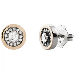 TASHI Paar Ohrstecker »SPELL SPARKLE CIRCLE, MT.TN.0118.0003«, (inkl. Schmuckbox), mit Zirkonia (synth.) TASHI silberfarben-gelbgoldfarben-kristallweiß + kristallweiß