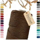 BooGardi Makramee Garn Braun 3 mm 200 m 2 St.