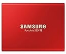SAMSUNG T5 Portable SSD 1TB – USB 3.1 Externes Solid-State-Laufwerk mit V-NAND Flash-Speicher-Technologie (MU-PA1T0R/WW) – Metallic-Rot