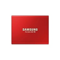SAMSUNG T5 Portable SSD 1TB – USB 3.1 Externes Solid-State-Laufwerk mit V-NAND Flash-Speicher-Technologie (MU-PA1T0R/WW) – Metallic-Rot
