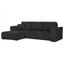 OTTO home Ecksofa OTTO HOME "BEATRICE optionale Schlafsofa mit Bettkasten, B/T/H: 265/170/86 cm", grau (anthrazit), B:265cm H:86cm T:170cm, 100% Polyester, Sofas, Ecksofa, L-Form, wahlweise auch mit Bettfunktion und Bettkasten