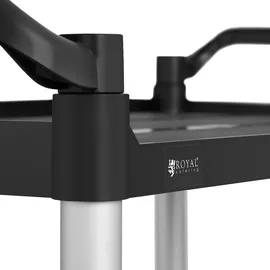 Royal Catering Servierwagen RC-PSTB3800, Aluminium, 3 Borde 4 Räder bis 90kg,