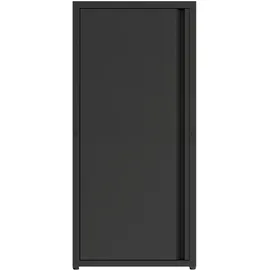 [en.casa] Burlöv Aktenschrank 88 x 40 x 35 cm Schwarz