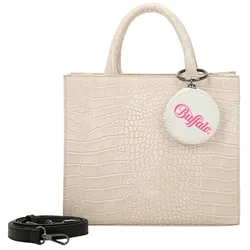 Buffalo Henkeltasche Big Boxy mit abnehmbarem Taschenanhänger weiß Nude Damen 