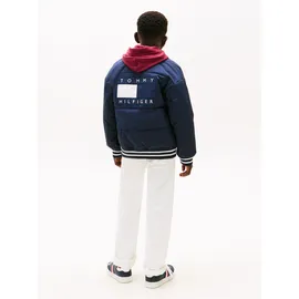Tommy Hilfiger PADDED GRAPHIC BOMBER Blau/Schwarz 164