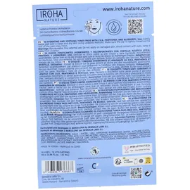 Iroha Nature Feuchtigkeitsspendende und beruhigende Toner-Pads mit Cica und Blaubeeren 10 Stück