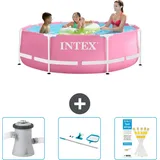 Intex – Schwimmbecken mit rundem Rahmen – 244 x 76 cm – im Lieferumfang enthalten Accessoire CB82