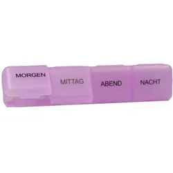 Tablettendose 1 Tag 4-Fächer groß 1 St