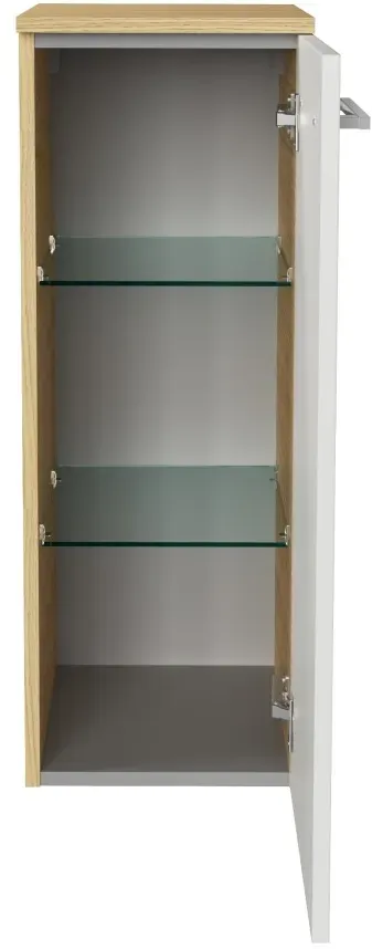 Fackelmann B.style Midi-Schrank re 302x825x320 SaEi/weiß 1T, 84442 84442