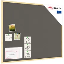 ALLboards Pinnwand 100 x 80 cm Grau