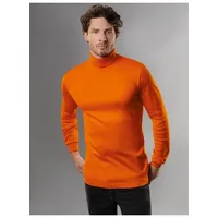 Trigema Rollkragenshirt » Langarm Ski- und Sport-Rollkragenpullover«, (1 tlg.), Gr. M, leuchtorange, , 55672643-M