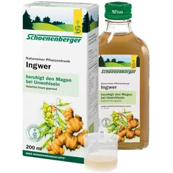Schoenenberger Naturreiner Pflanzentrunk Ingwer  200 ml Saft