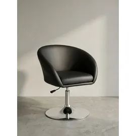 KADIMA DESIGN Loungesessel Lift Textil 62 x 84 x 55 cm Schwarz höhenverstellbar