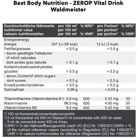 Best Body Nutrition Low Carb Vital Drink Waldmeister 1000 ml