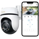 Tapo C530WS 360° Überwachungskamera Außen, 3K 5MP, Starlight Farbe Nachtsicht, KI-Erkennung, Bewegungsverfolgung, WLAN oder Ethernet, microSD-Karte bis zu 512 GB