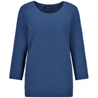 GOLDNER Rundhalspullover Blau 44