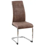 HTI-Living Freischwinger Schwingstuhl SallyC Braun (Stück, 1 St), Freischwinger Esszimmerstuhl braun