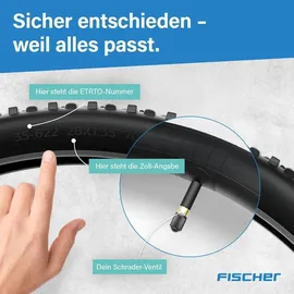 Fischer Schlauch 85098 28 Zoll 40 mm Autoventil