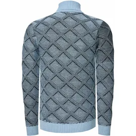 RUSTY NEAL Rollkragenpullover Blau S