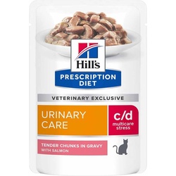 Hills Prescription Diet c/d Urinary Stress Lachs Frischebeutel Katze 8