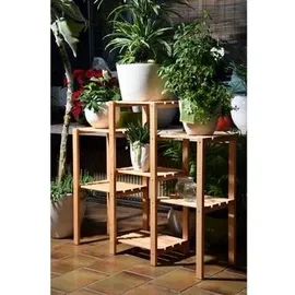 Dobar Blumenregal 7-flächig 97 x 87 x 31 cm Braun