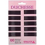 Efalock Professional Efalock Duchesse Haarklemme, 7 cm, braun, 1er Pack, (1x 100 Stück)