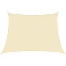 vidaXL Sonnensegel 160 g/m2 Cremeweiß 4/5x3 m HDPE