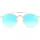 Ray-Ban Round Double Bridge RB3614N 001/4O 51-22 gold/blue gradient flash