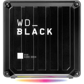 Western Digital WD_BLACK D50 Game Dock 2 TB (2x Thunderbolt 3 Anschlüsse, DisplayPort 1.4, 2x USB-C, 3x USB-A, Audio Ein/Aus und Gigabit Ethernet anpassbare RGB-Beleuchtung) schwarz