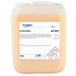 Plock GmbH Duschgel Funny - 10 L Kanister - kosmetische Waschlotion - für Haut und Haare