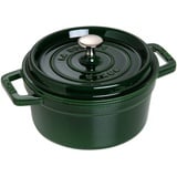 Staub 1101885 Cocotte, 18 cm rund, Bräter aus Gusseisen, basilikum