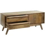 Mendler TV-Rack HWC-L96, Fernsehtisch Lowboard Kommode Schrank, Schubladen Massiv-Holz Mango 46x110x35cm MVG-zertifiziert