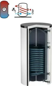 Flamco Standspeicher Duo 2000 l, weiß, mit EPS-Isolierung