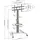 AISENS FT86TRE-197 Soporte de Suelo Con Rueda Bandeja DVD para Monitor/TV Hasta 50Kg 37"-86"