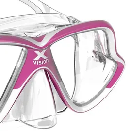 Mares X-vision Mid 2.0 - Tauchmaske - pink/weiß/clear