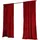Gardinenbox Vorhang »Milano« Samt Blickdicht Schlaufenband Tunneldurchzug Blackout Bügelband kürzbar Rot 2 Stück HxB 235x135 cm, 20357